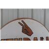 Image 2 : Kendall 2000 Mile Oil Metal 2-Sided Sign, 1950, 36" Diameter