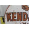 Image 9 : Kendall 2000 Mile Oil Metal 2-Sided Sign, 1950, 36" Diameter