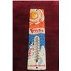 Image 1 : Frostie Root Beer Metal Thermometer With Bulb, 1960, 3" x 11 1/2" Multi Color, Great Graphics!