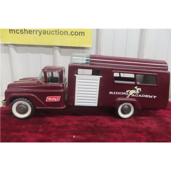 Buddy L Riding Academy Horse Truck Pressed Steel, 1950s–60s, 18"