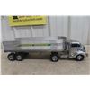 Image 1 : Smith-Miller Silver Streak Toy Semi Truck & Trailer Pressed Steel, 1940s–50s, 23"