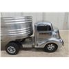 Image 2 : Smith-Miller Silver Streak Toy Semi Truck & Trailer Pressed Steel, 1940s–50s, 23"