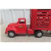 Image 9 : Tonka Livestock Semi Truck & Trailer Pressed Steel, 1950s, 23 1/2"