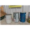 Image 6 : 6 Quart Full Oil Cans: Coop, Shell, Kendall, Quaker State