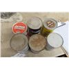 Image 9 : 6 Quart Full Oil Cans: Pennzoil, Veedol, Gulf, Texaco