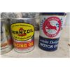 Image 2 : 6 Quart Full Oil Cans: Red Ram, Pennzoil, Sico, RPM, STP