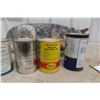 Image 7 : 6 Quart Full Oil Cans: Red Ram, Pennzoil, Sico, RPM, STP