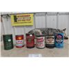 Image 1 : 6 Quart Oil Cans: STP, Triton, Power Punch, Bornside, Shell, Esso