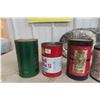 Image 5 : 6 Quart Oil Cans: STP, Triton, Power Punch, Bornside, Shell, Esso