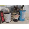 Image 6 : 6 Quart Oil Cans: STP, Triton, Power Punch, Bornside, Shell, Esso
