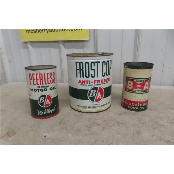 3 BA Cans Frost Cup Antifreeze + 1 Gallon + 2 Quart Oil