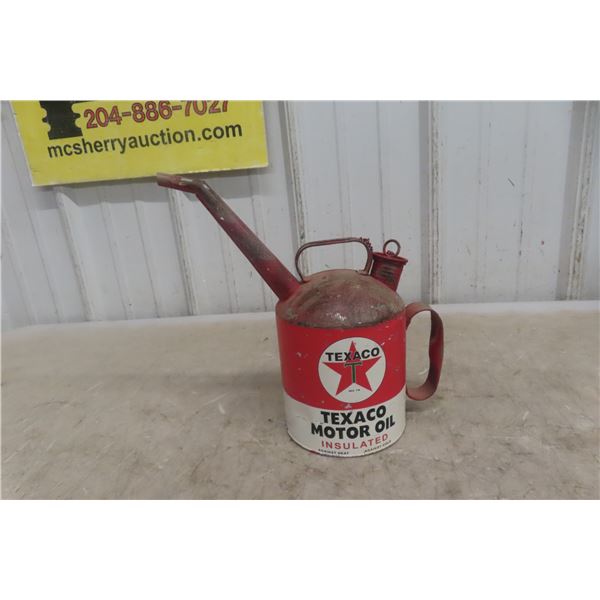 Texaco Motor Oil Metal Jug