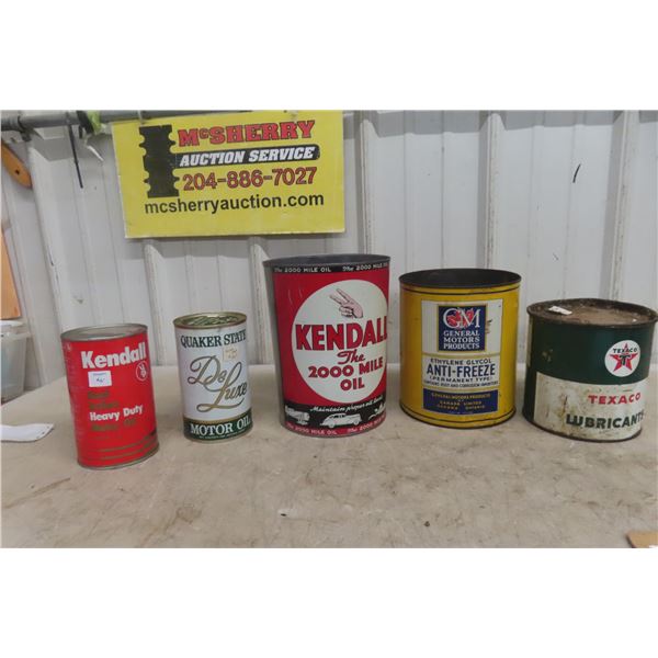GM Antifreeze 1 Gallon, Texaco 5 lb. Grease, Kendall & Quaker State Quarts