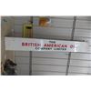 Image 1 : The British American Oil Company Ltd. Metal Sign, 12" x 80", 1950s