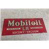 Image 1 : Mobil Oil Vacuum Metal Sign, 7 1/4" x 18", 1950s