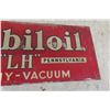 Image 4 : Mobil Oil Vacuum Metal Sign, 7 1/4" x 18", 1950s