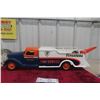 Image 1 : Buddy L Firestone Tire Service Pressed Steel Wrecker Truck 1953 Professionally Restored 24"