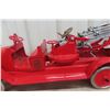 Image 3 : Buddy L Aerial Ladder Fire Truck Pressed Steel 1920s Or 1930s Professionally Restored 38"
