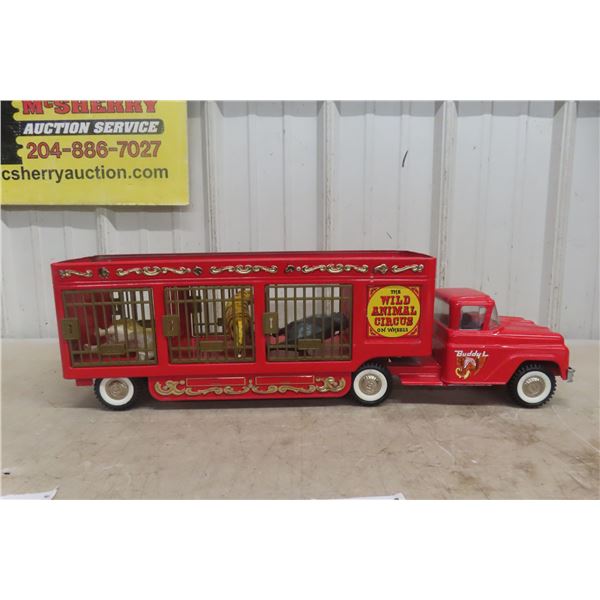 Buddy L Wild Animal Circus Truck Pressed Steel 1960s Or 1970s 25"