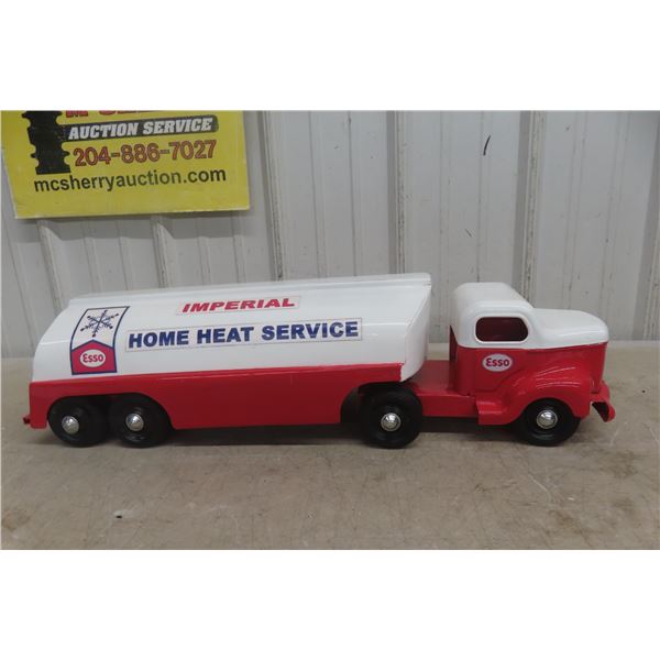 Otaco Minnitoy Esso Tanker Truck And Trailer Pressed Steel 1940s Or 1950s Professionally Restored 2