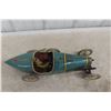 Image 14 : Paya Tinplate Windup Toy Car 1930s Bugatti Type 35 Reproduction Limited Series 579 Of 970 19"