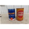 Image 1 : Two Shell Quart Cans Double Shell Motor Oil And Shellzone Antifreeze With Product