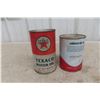 Image 5 : Two Texaco Quart Cans Texaco Motor Oil And Aircraft Engine Oil With Product