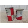 Image 6 : Two Texaco Quart Cans Texaco Motor Oil And Aircraft Engine Oil With Product