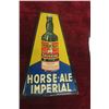 Image 1 : Horse Ale Imperial Metal Tin Embossed Sign, 1930s, 13 1/2" Up to 8"