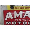 Image 2 : Amalte Motor Oil Metal Sign, 1950s, 12" x 35 1/2"