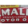 Image 3 : Amalte Motor Oil Metal Sign, 1950s, 12" x 35 1/2"