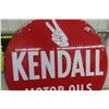Image 4 : Kendall Motor Oil 2-Sided Metal Sign, 1960s, 24" Diameter