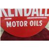 Image 5 : Kendall Motor Oil 2-Sided Metal Sign, 1960s, 24" Diameter