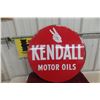 Image 7 : Kendall Motor Oil 2-Sided Metal Sign, 1960s, 24" Diameter