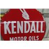 Image 9 : Kendall Motor Oil 2-Sided Metal Sign, 1960s, 24" Diameter
