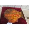 Image 7 : Shell Motor Oil Die-Cut Clamshell Shape Metal Flange 2-Sided, 1930s, 21 1/2" x 17 1/2"