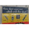 Image 2 : Goodrich Automotive Accessories Cardboard Sign, Vintage, 23 1/2" x 35 1/2"