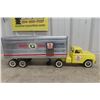 Image 1 : Tonka White Rose Truck & Trailer Pressed Steel & Aluminum, 1960s, 26" Professionally Restored