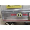 Image 5 : Tonka White Rose Truck & Trailer Pressed Steel & Aluminum, 1960s, 26" Professionally Restored