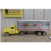 Image 9 : Tonka White Rose Truck & Trailer Pressed Steel & Aluminum, 1960s, 26" Professionally Restored