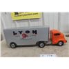 Image 1 : Smith-Miller Lyon Van Lines Truck & Trailer Pressed Steel, 1950s, 20"