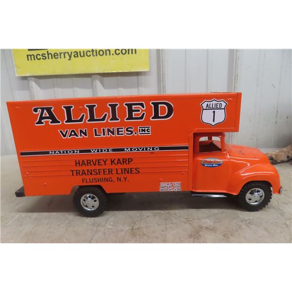 Tonka Allied Van Lines Truck Pressed Steel, 1950s–60s, 18"