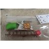 Image 16 : NyLint Lawn & Garden Toy Set Pressed Steel Ford Econoline Pickup & Trailer, 1960s, 21"