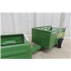 Image 5 : NyLint Lawn & Garden Toy Set Pressed Steel Ford Econoline Pickup & Trailer, 1960s, 21"