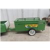 Image 8 : NyLint Lawn & Garden Toy Set Pressed Steel Ford Econoline Pickup & Trailer, 1960s, 21"