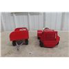Image 4 : Tonka Airport Service Set Pressed Steel Tractor Tug & Luggage Wagon, 1960s, 17 1/2"