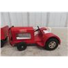 Image 5 : Tonka Airport Service Set Pressed Steel Tractor Tug & Luggage Wagon, 1960s, 17 1/2"