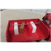 Image 8 : Tonka Airport Service Set Pressed Steel Tractor Tug & Luggage Wagon, 1960s, 17 1/2"