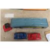Image 13 : SSS Japan Friction Worldwide Automobile Carrier With 3 Cars & Box, 1950s, 17"