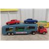Image 2 : SSS Japan Friction Worldwide Automobile Carrier With 3 Cars & Box, 1950s, 17"